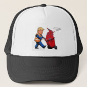 Eén man vuilnis MAGA Trucker Pet (Voorkant)
