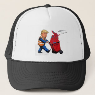 Eén man vuilnis MAGA Trucker Pet