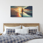 Een Man wakker Canvas Afdruk (Insitu (Slaapkamer))