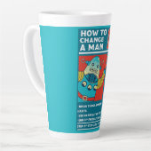 Een Man wijzigen Latte Mok (Linkerhoek)