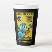 Een Man wijzigen Latte Mok (Voorkant)