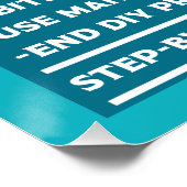 Een Man wijzigen Perfect Poster (Hoek)