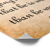 Een Man zou nooit... Inspirerend prijsopgave Poster (Hoek)