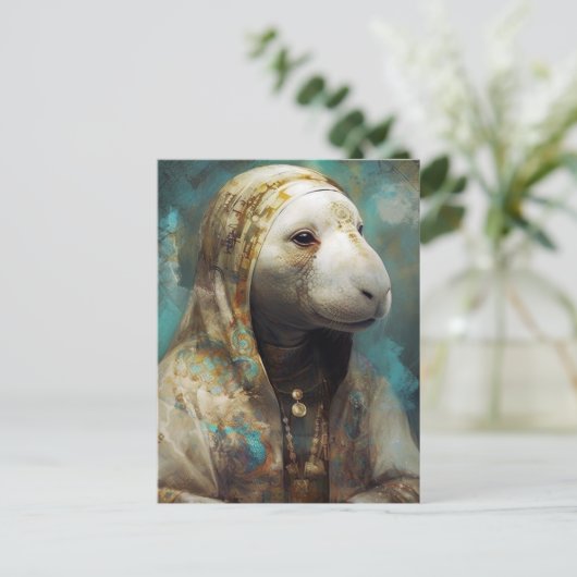 Een Manatee Briefkaart (Staand voorkant)