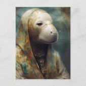 Een Manatee in Robes Briefkaart (Voorkant)