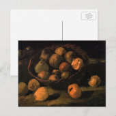 Een mand appels van Vincent van Gogh Briefkaart (Voorkant / Achterkant)