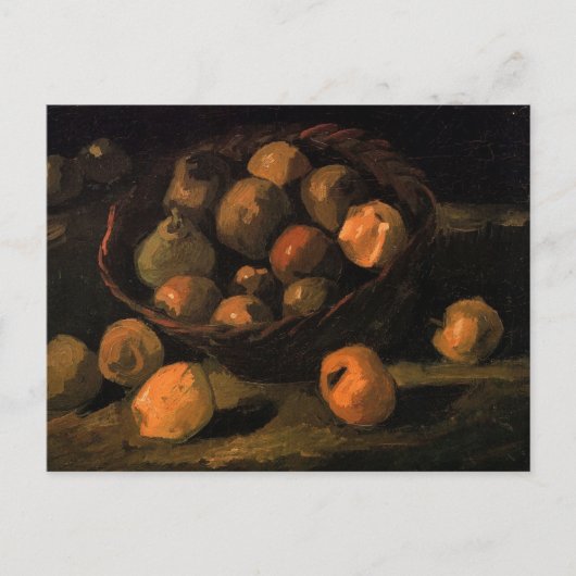 Een mand appels van Vincent van Gogh Briefkaart (Voorkant)