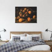 Een mand appels van Vincent van Gogh Canvas Afdruk (Insitu (Slaapkamer))