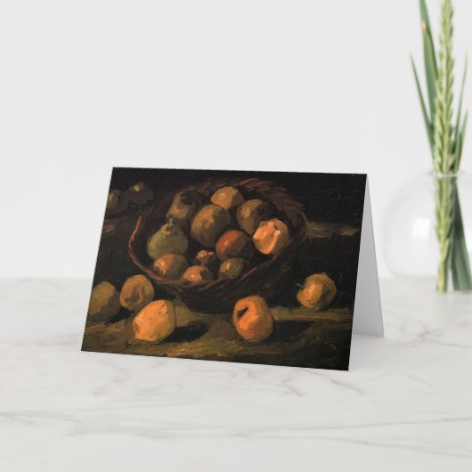 Een mand appels van Vincent van Gogh Kaart (Voorkant)