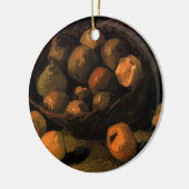 Een mand appels van Vincent van Gogh Keramisch Ornament (Links)
