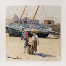 Een mand met schelpdieren | Winslow Homer Legpuzzel