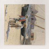 Een mand van Clams Legpuzzel (Horizontaal)