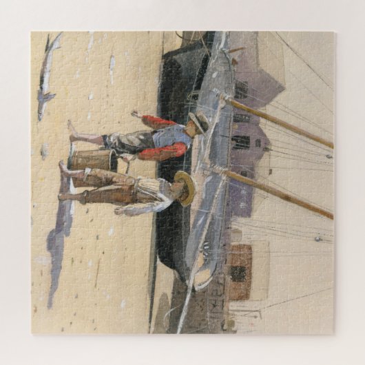 Een mand van Clams Legpuzzel (Horizontaal)