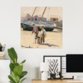 Een mand van Clams Poster (Thuiskantoor)