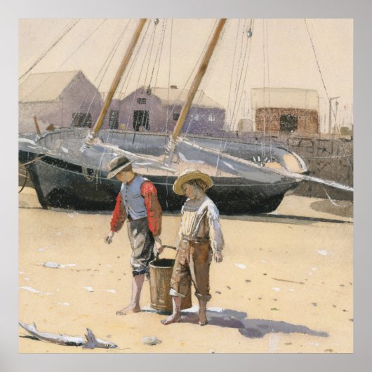 Een mand van Clams Poster (Voorkant)