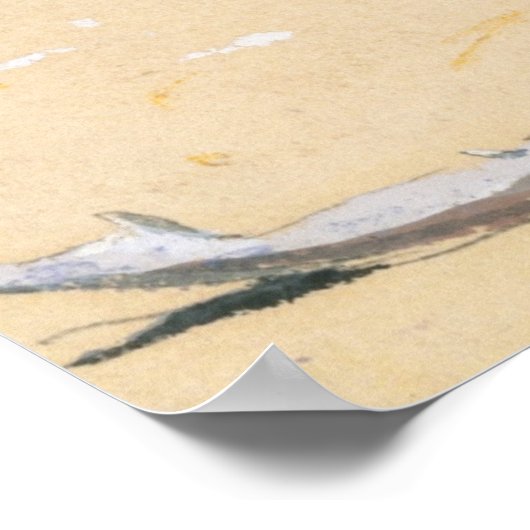 Een mand van Clams Poster (Hoek)