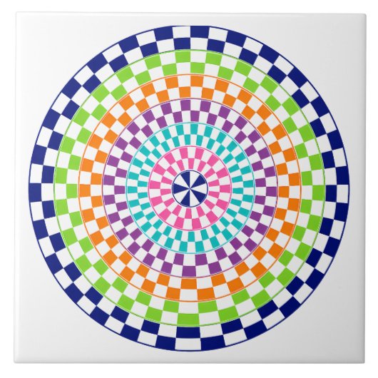 Een mandala tegeltje (Voorkant)