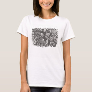 Een Mandarijn in een Sedan Stoel, illustratie van T-shirt