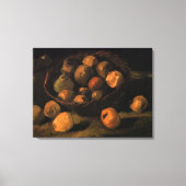 Een mandje appels van Vincent van Gogh Canvas Afdruk (Voorkant)