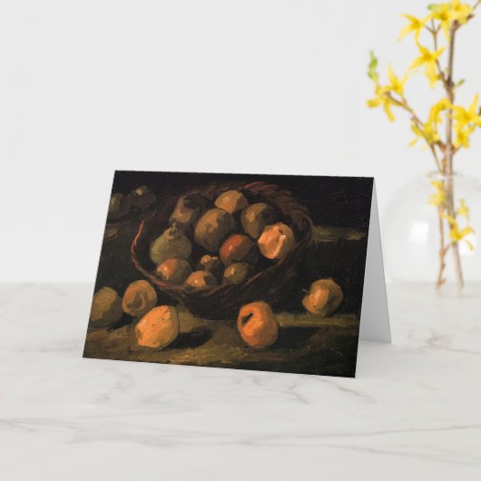Een mandje appels van Vincent van Gogh Kaart (Gele Bloem)