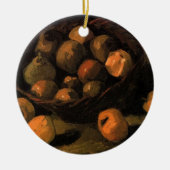 Een mandje appels van Vincent van Gogh Keramisch Ornament (Voorkant)