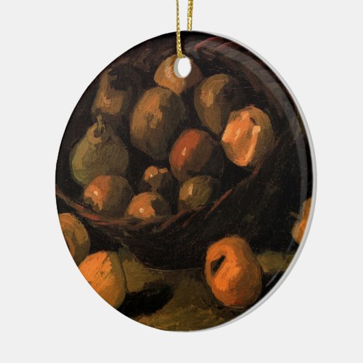 Een mandje appels van Vincent van Gogh Keramisch Ornament (Links)
