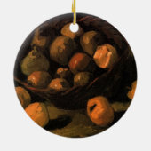 Een mandje appels van Vincent van Gogh Keramisch Ornament (Achterkant)