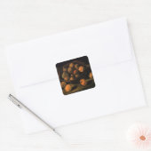 Een mandje appels van Vincent van Gogh Vierkante Sticker (Envelop)