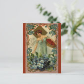  een mandje harten Valentijnsdag Briefkaart (Staand voorkant)