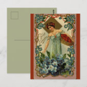  een mandje harten Valentijnsdag Briefkaart (Voorkant / Achterkant)