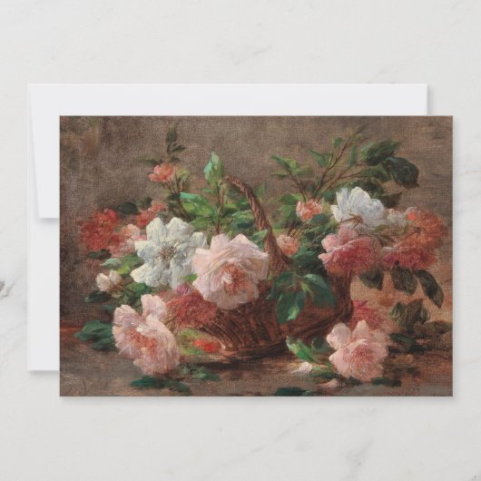 Een mandje met Rozen | Eugene Petit (Voorkant)