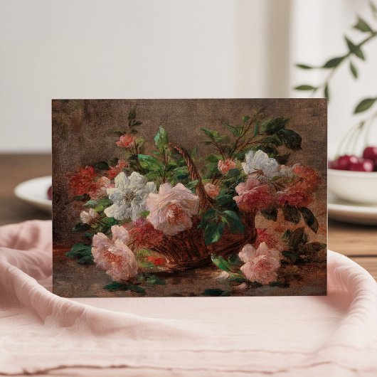 Een mandje met Rozen | Eugene Petit