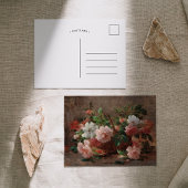 Een mandje met Rozen | Eugene Petit Briefkaart