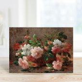 Een mandje met Rozen | Eugene Petit Kaart