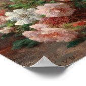 Een mandje met Rozen | Eugene Petit Poster (Hoek)