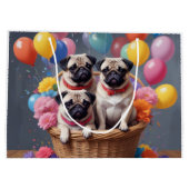 Een mandje vol met mopjes en ballonnen groot cadeauzakje (Achterkant)