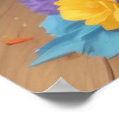 Een mandje vol met mopjes en ballonnen poster (Hoek)