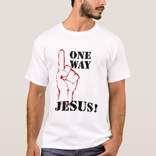 Een manier: Jezus. T-shirt (Voorkant)