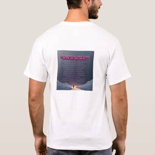 één manier Jezus T-shirt (Achterkant)