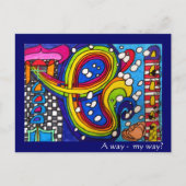 Een manier, mijn weg? Briefkaart (Voorkant)