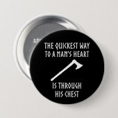 Een manier om een Man te laten horen Ronde Button 7,6 Cm (Voorkant /achterkant)