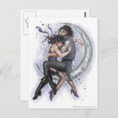 Een manier om het Briefkaart van de Moon Romantic  (Voorkant / Achterkant)