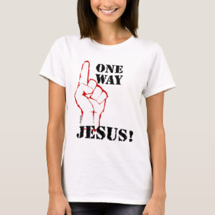 Een manier om Jezus Christelijk cadeaudesign te on T-shirt