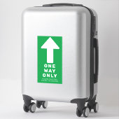 Één Manier Richting Pijl Vloer Marker Sticker (Koffer)