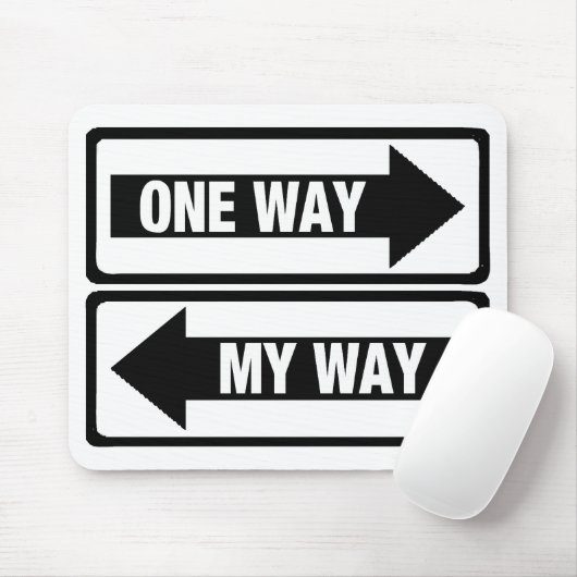 Een manier voor mij muismat (Met muis)