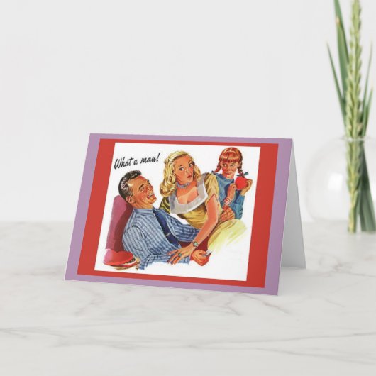 Een Manly Valentijnsdag Feestdagen Kaart (Voorkant)