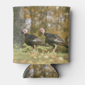 Een mannelijk Vrouw Turkije foto in Herfst Blikjeskoeler (Voorkant)