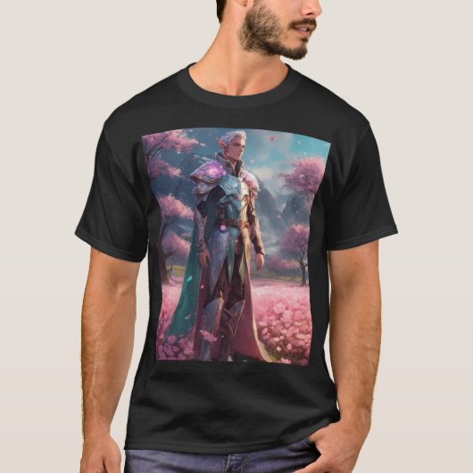 Een mannelijke duivelhoek t-shirt (Voorkant)