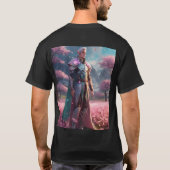 Een mannelijke duivelhoek t-shirt (Achterkant)