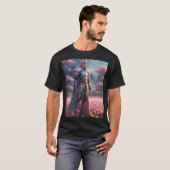 Een mannelijke duivelhoek t-shirt (Voorkant volledig)